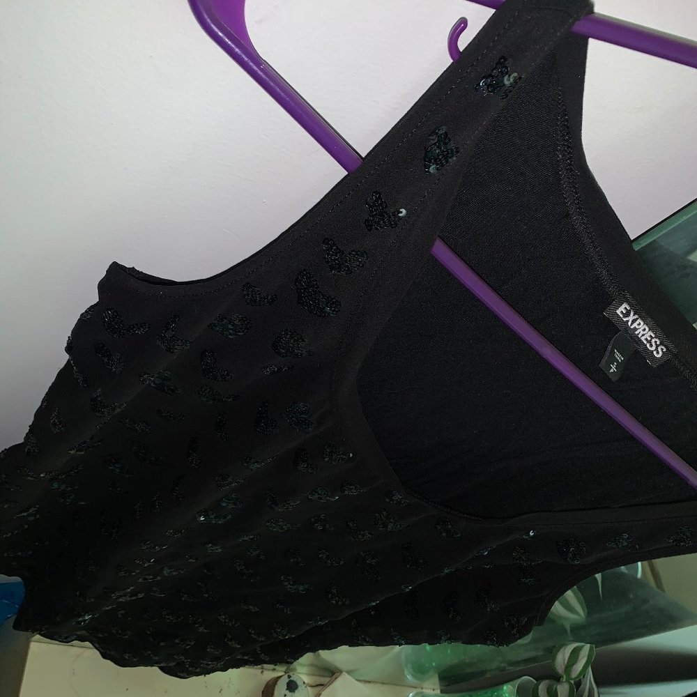 Black Sequins Tank